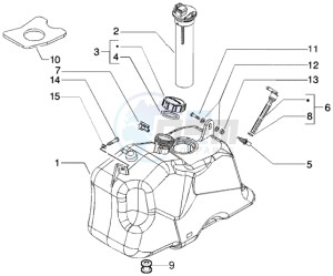 Beverly 250 (USA) USA drawing Fuel Tank