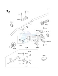 KX 500 E [KX500] (E10-E14) [KX500] drawing HANDLEBAR