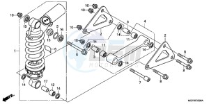 CBR1000RRC drawing REAR CUSHION (CBR1000RR/RA)