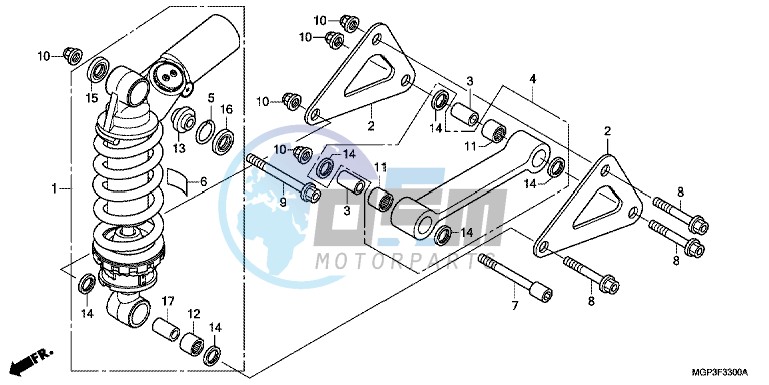 REAR CUSHION (CBR1000RR/RA)