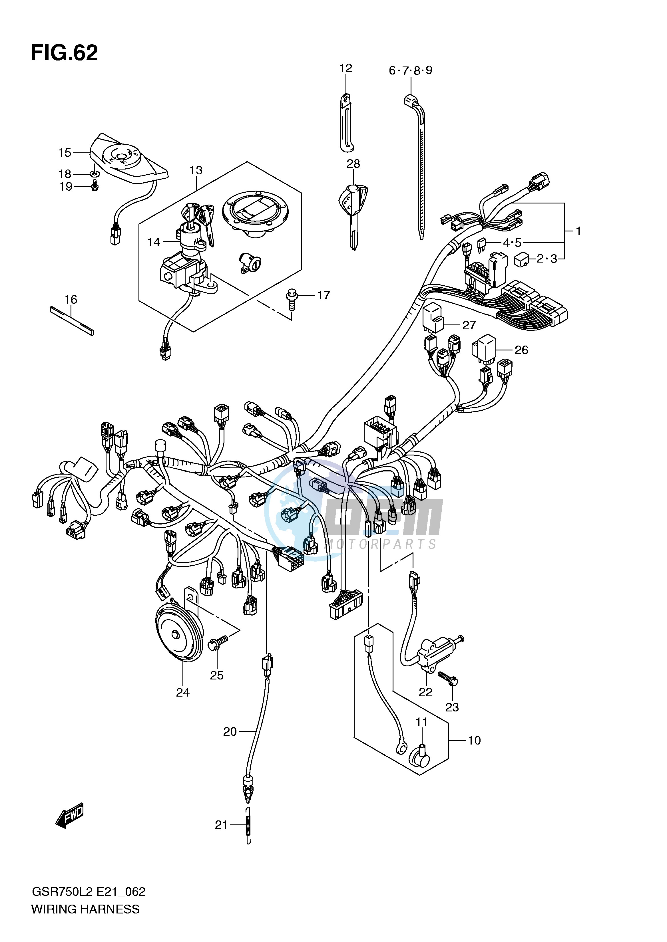 WIRING HARNESS (GSR750AL2 E24)