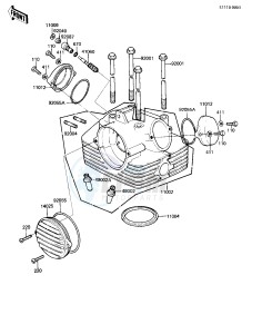 KZ 250 L [CSR BELT] (L1) [CSR BELT] drawing CYLINDER HEAD_COVERS