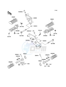 VN800 CLASSIC VN800-B10P GB XX (EU ME A(FRICA) drawing Footrests