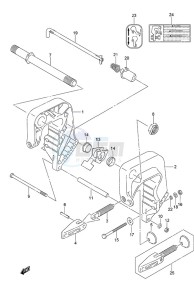 DF 9.9B drawing Clamp Bracket Remote Control