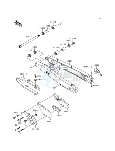 KDX 200 E [KDX200] (E1-E3) [KDX200] drawing SWING ARM