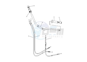 FZ6-S FAZER 600 drawing STEERING HANDLE- CABLE