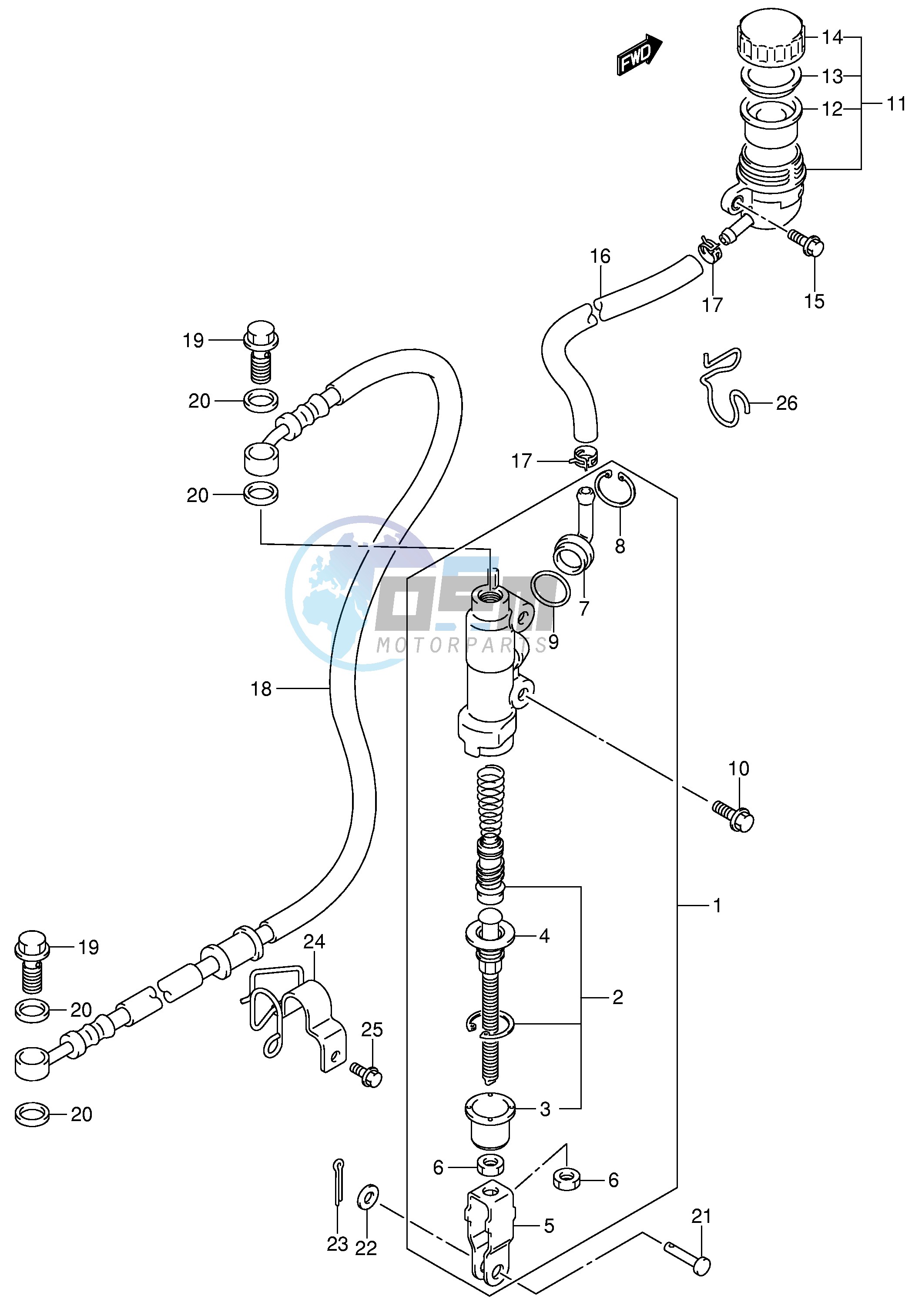 REAR MASTER CYLINDER