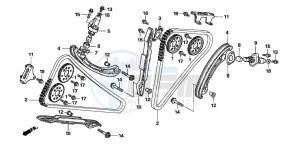 XL1000V VARADERO drawing CAM CHAIN/TENSIONER