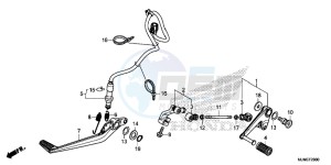 VFR800XF CrossRunner 2ED drawing PEDAL