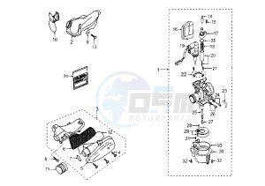 SPEEDFIGHT - 100 cc drawing CARBURETOR CATALYTIC