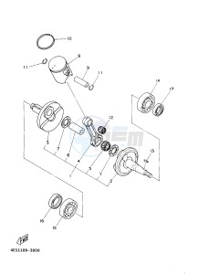 YZ85LW (1SNA 1SNC 1SPA 1SPC) drawing CRANKSHAFT & PISTON