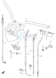 LT-Z400 drawing HANDLEBAR