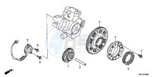 XL1000VB drawing PULSE GENERATOR/STARTING CLUTCH