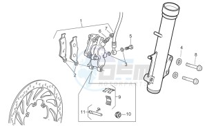 Pegaso Strada-Trail 650 ie drawing Front brake caliper II