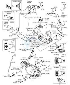 NINJA ZX-10R ABS ZX1000SGF XX (EU ME A(FRICA) drawing Fuel Tank