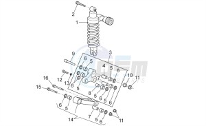Bellagio 940 drawing Connecting rod - rear shock abs.
