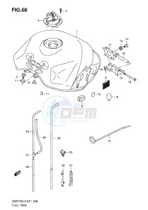 GSR750 EU drawing FUEL TANK