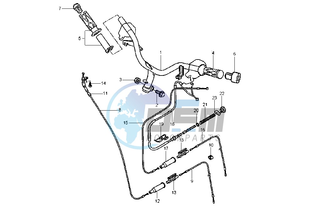 STEERING HANDLE -CABLE