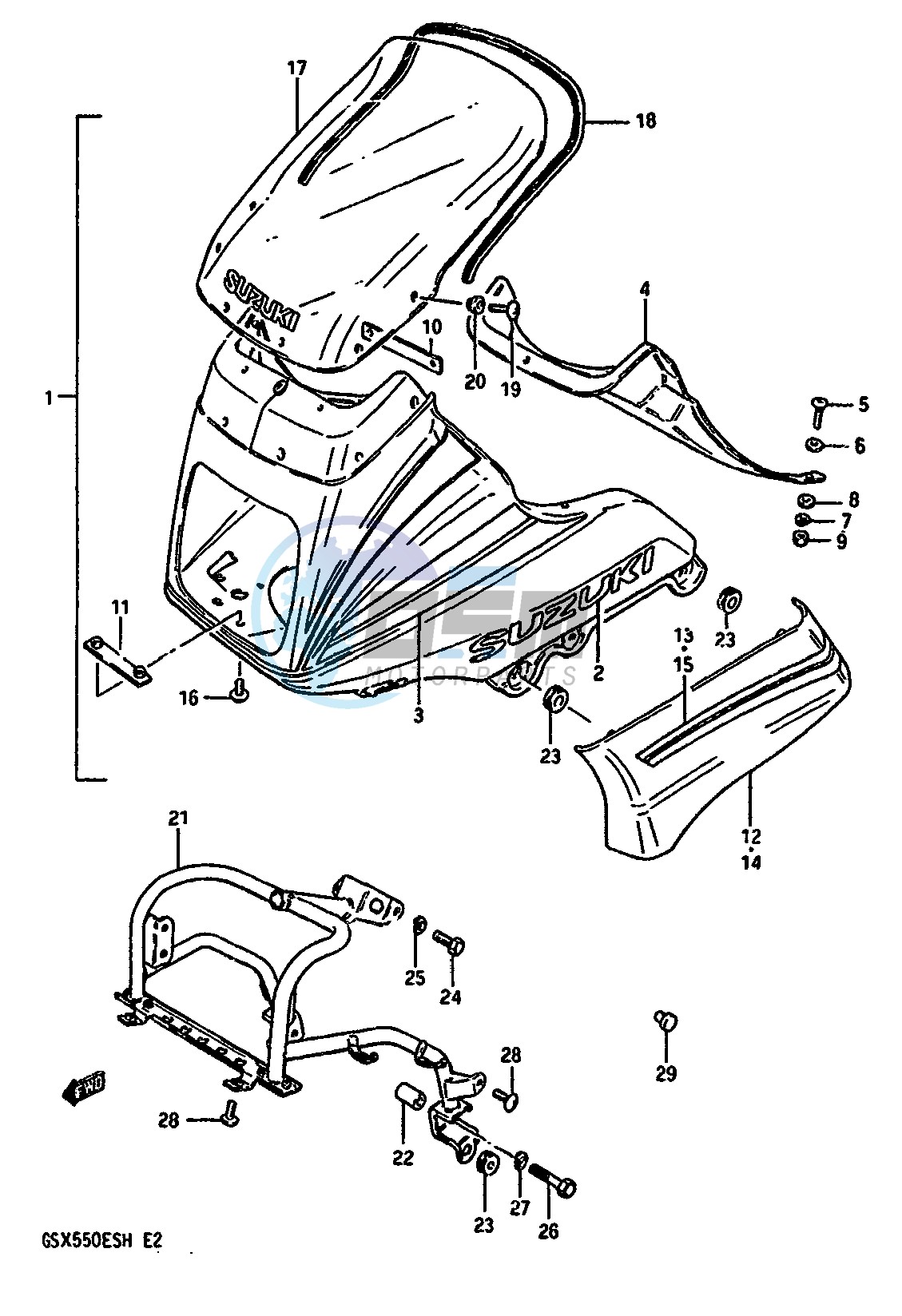 COWLING (GSX550ESF)