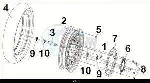 CRUISYM a 300 (LV30W3-EU) (M3) drawing R. WHEEL