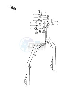 KLT 200 A [KLT200] (A4-A4A DUCKSTER) [KLT200] drawing FRONT FORK -- 83 KLT200-A4_A4A- -