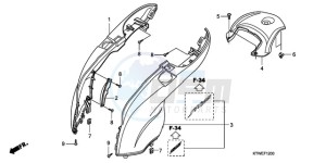 SH300AR9 F / ABS CMF SPC drawing BODY COVER