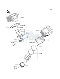 VN 900 D[VULCAN 900 CLASSIC LT] (6F-9F) D9F drawing CYLINDER_PISTON-- S- -