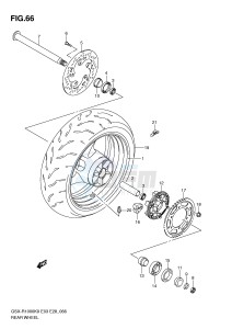 GSX-R1000 (E3-E28) drawing REAR WHEEL