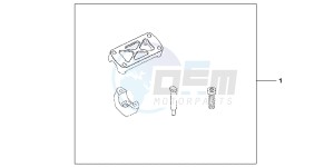 CRF450RB drawing HANDLEBAR HOLDER UPPER/ LOWER