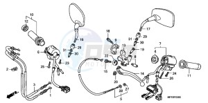 VT1300CXAC drawing HANDLE SWITCH/CABLE