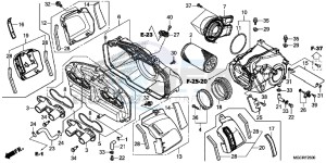 CB1100 UK - (E) drawing AIR CLEANER