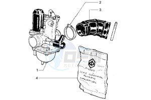 Hexagon 125 LX drawing Carburettor