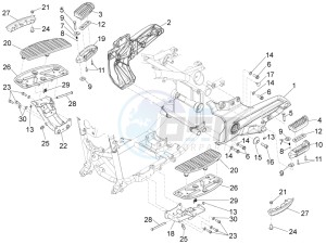 Eldorado 1400 1380 (EMEA, APAC) drawing Foot rests