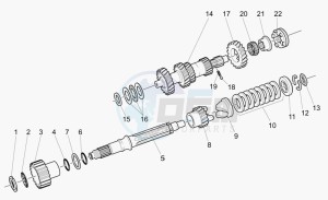 California 1100 Stone - Metal PI EV/EV Touring PI drawing Primary gear shaft