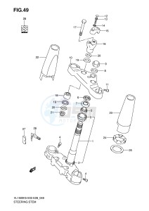 VL1500 (E3-E28) drawing STEERING STEM