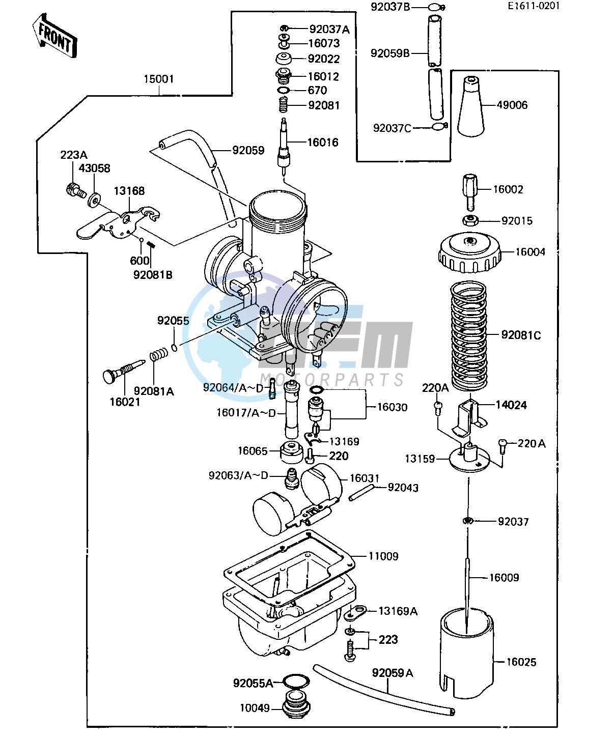 CARBURETOR -- KX80-G1- -