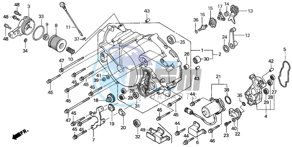 FRONT CRANKCASE COVER (2)