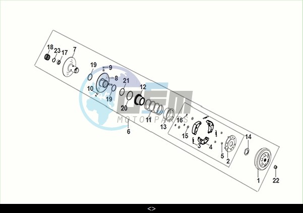 DRIVEN PULLEY ASSY