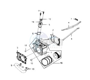 TRACKRUNNER 180 drawing CYLINDER / GASKETS