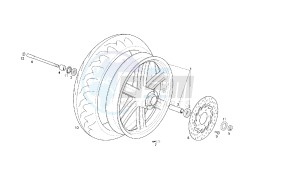 RAMBLA-250 - 125 CC VTHRA1B1A VTHRA1A1A drawing FRONT WHEEL