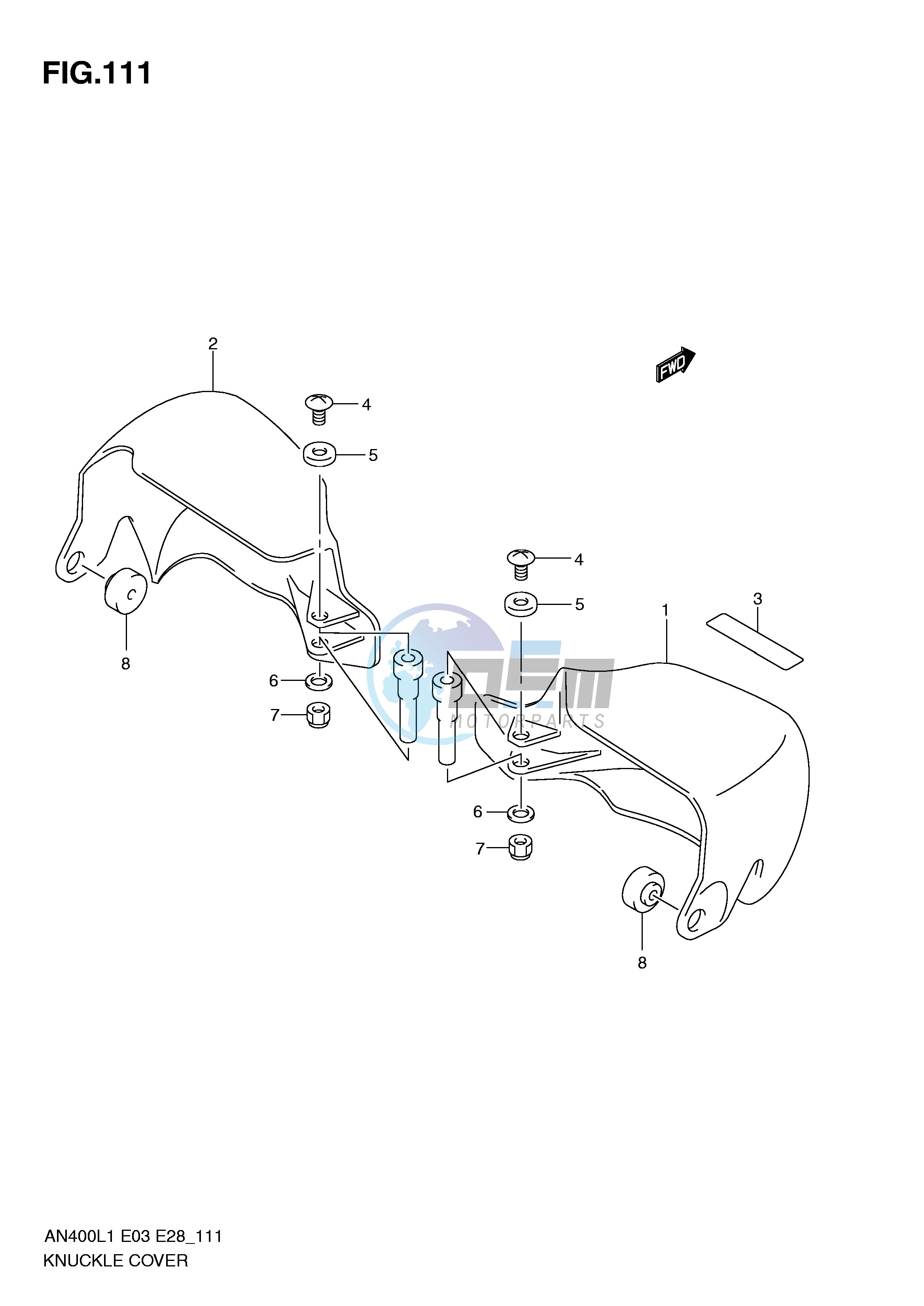 KNUCKLE COVER (AN400ZAL1 E33)