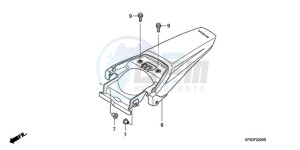 CRF230F9 Europe Direct - (ED / CMF) drawing REAR FENDER