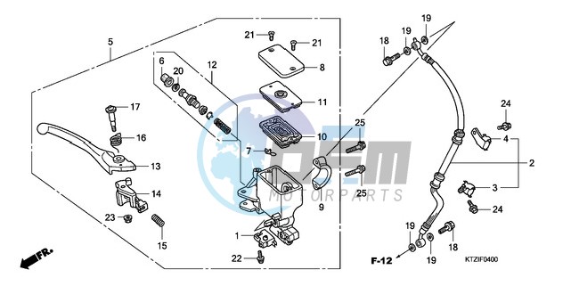 FR. BRAKE MASTER CYLINDER