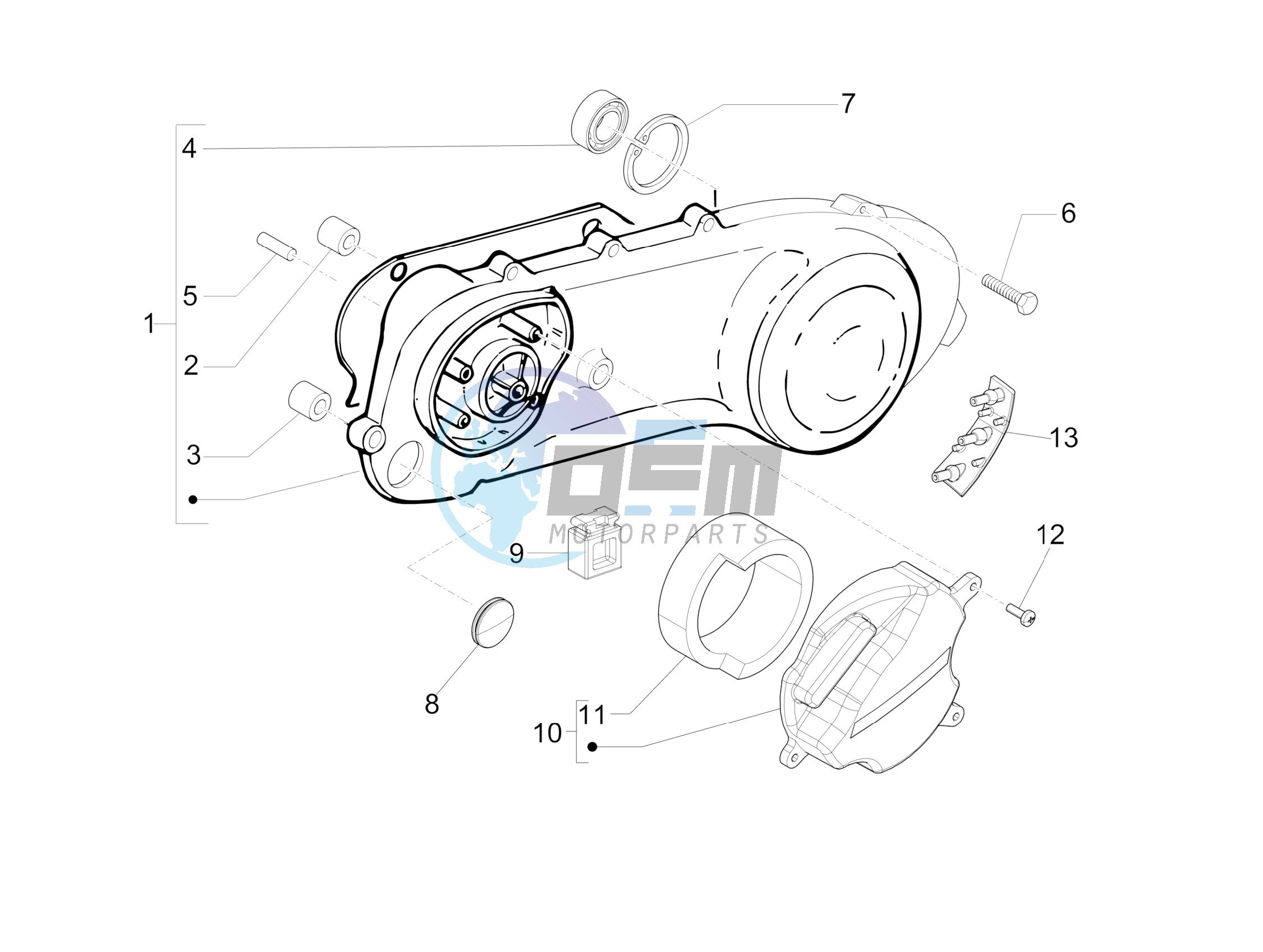 Crankcase cover - Crankcase cooling