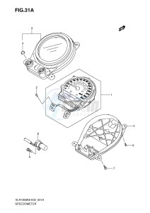 VLR1800 (E2) drawing SPEEDOMETER (VLR1800TK9 TL0)