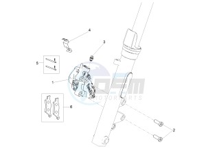 V7 III Stone 750 E4 (APAC) drawing Front brake caliper