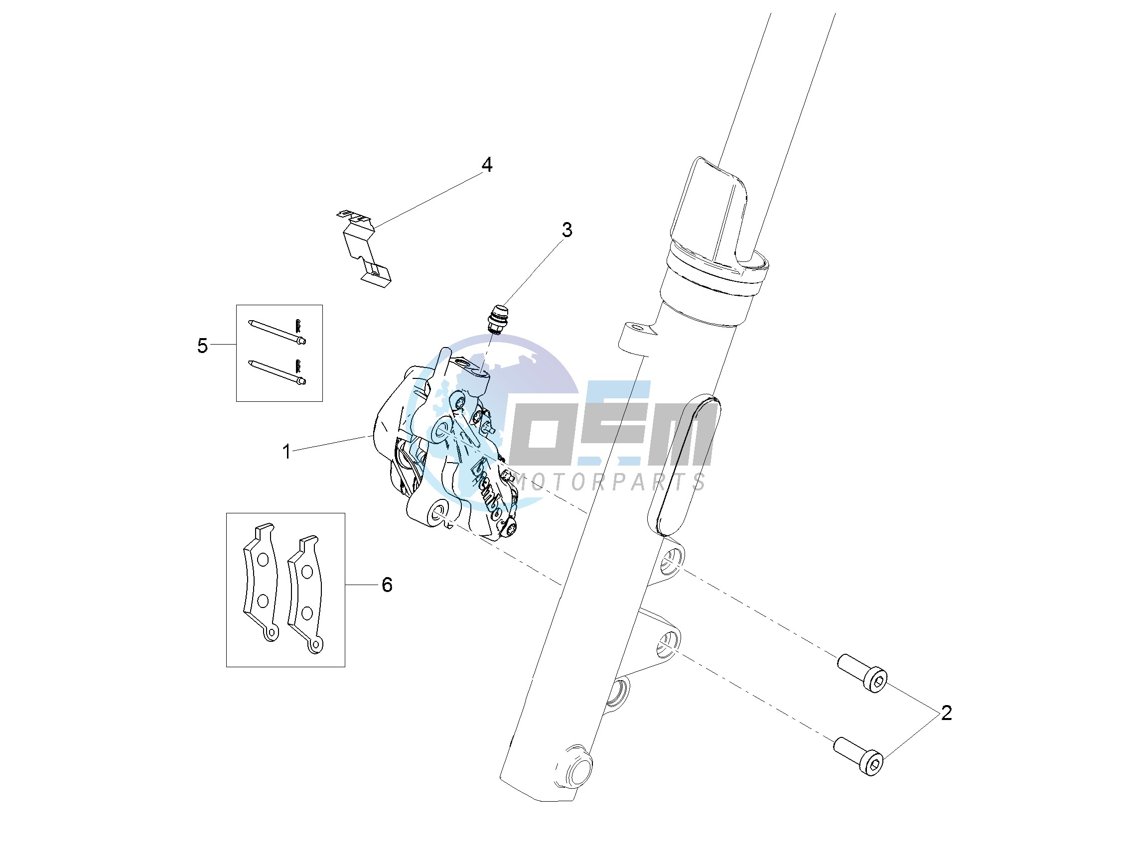 Front brake caliper