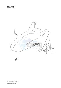 DL650 ABS V-STROM EU-UK drawing FRONT FENDER