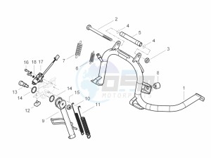 Beverly 350 4T ST ie ABS E4 300 (EMEA) drawing Stand/s