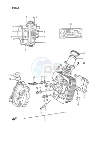 LT-F250 (E2) drawing CYLINDER HEAD